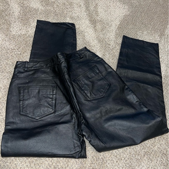 bagatelle Pants - Vintage Bagatelle Black Leather Pants